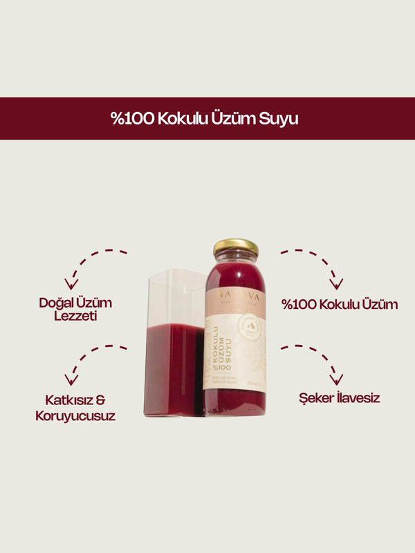 %100 Kokulu Üzüm Suyu