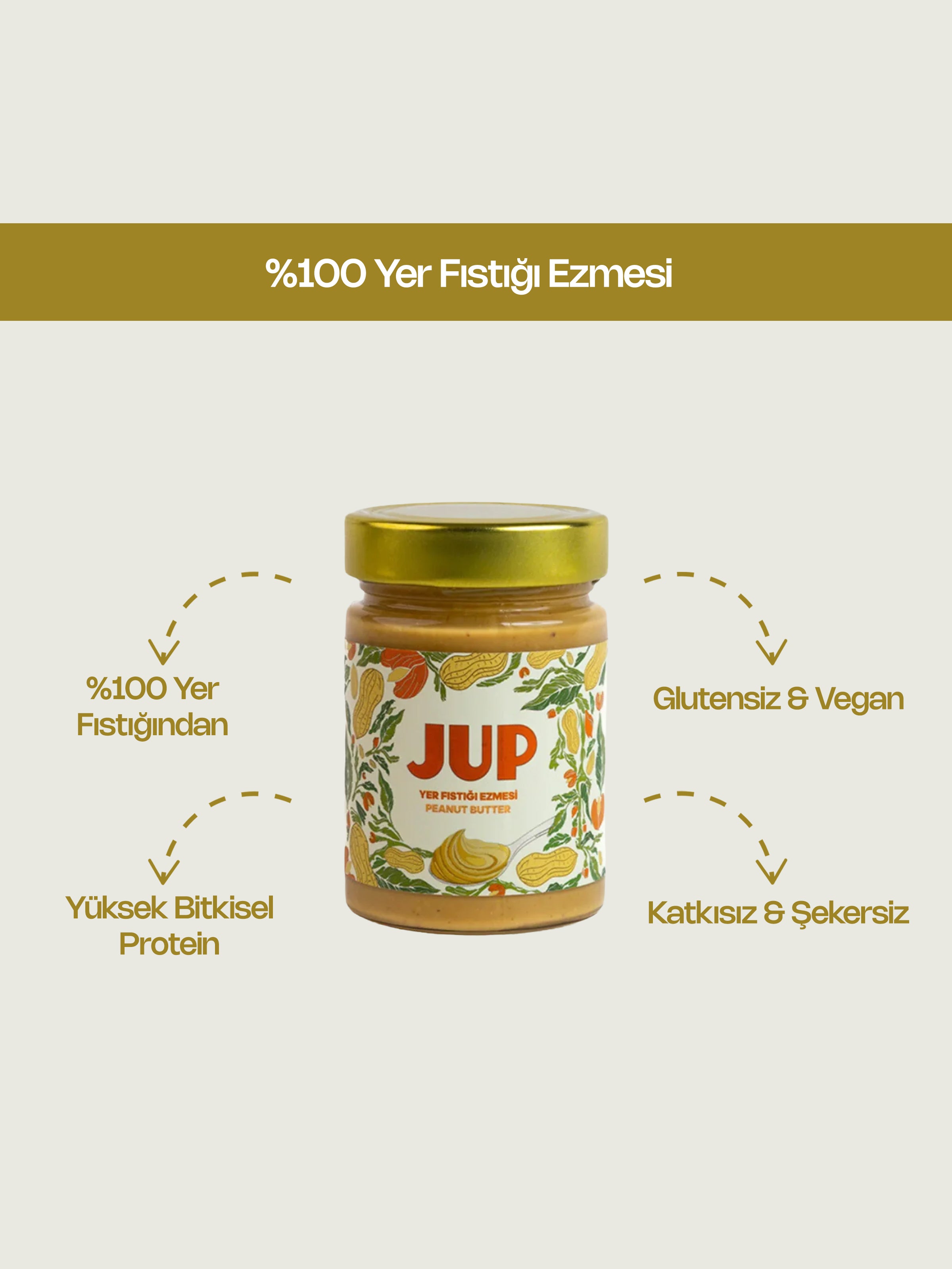 %100 Yer Fıstığı Ezmesi