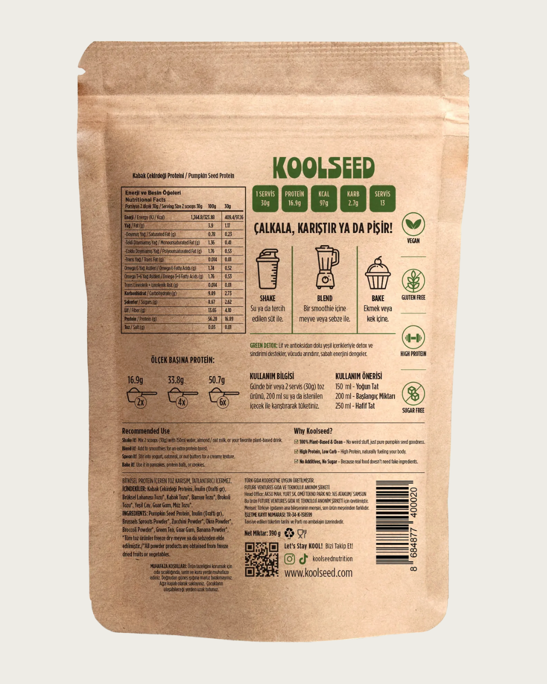Green Detox – Bitkisel Protein Tozu