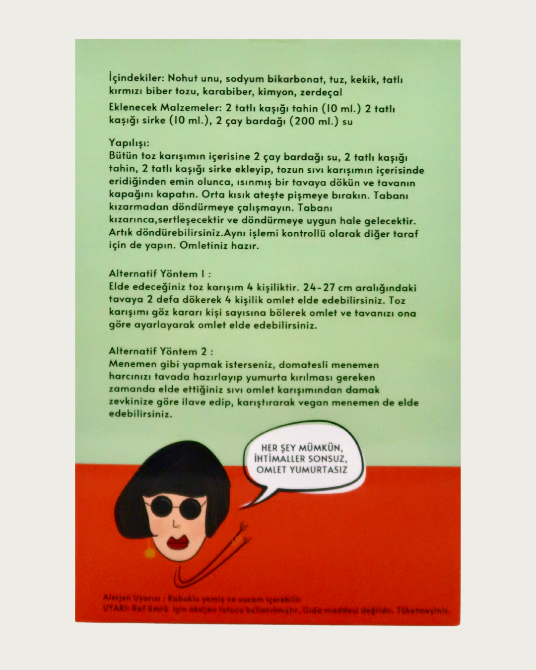 Bitkisel Vegan Omlet Toz Karışımı