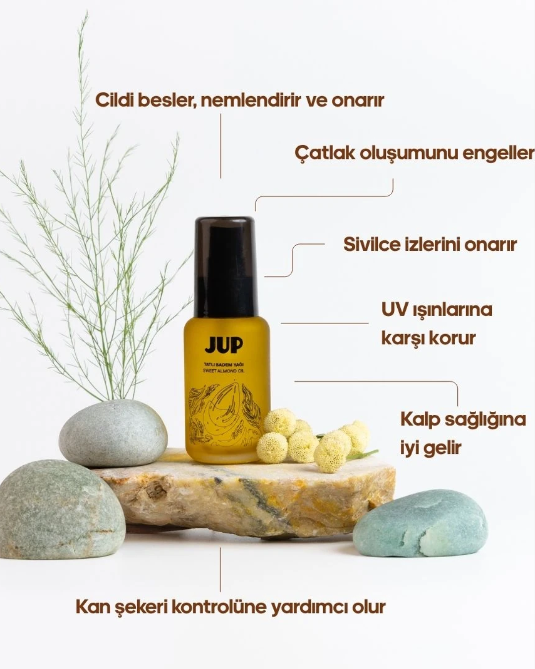 100% Saf Soğuk Sıkım Tatlı Badem Yağı