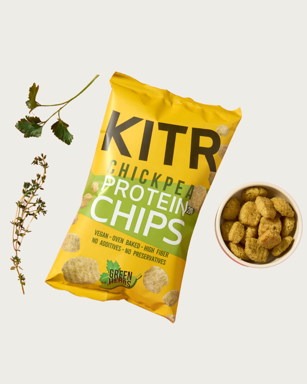 Sebze Yeşillikleri Nohut Cipsi