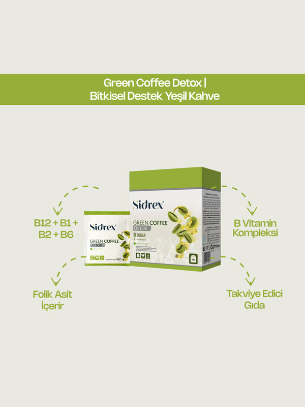 Green Coffee Detox | Bitkisel Destek Yeşil Kahve