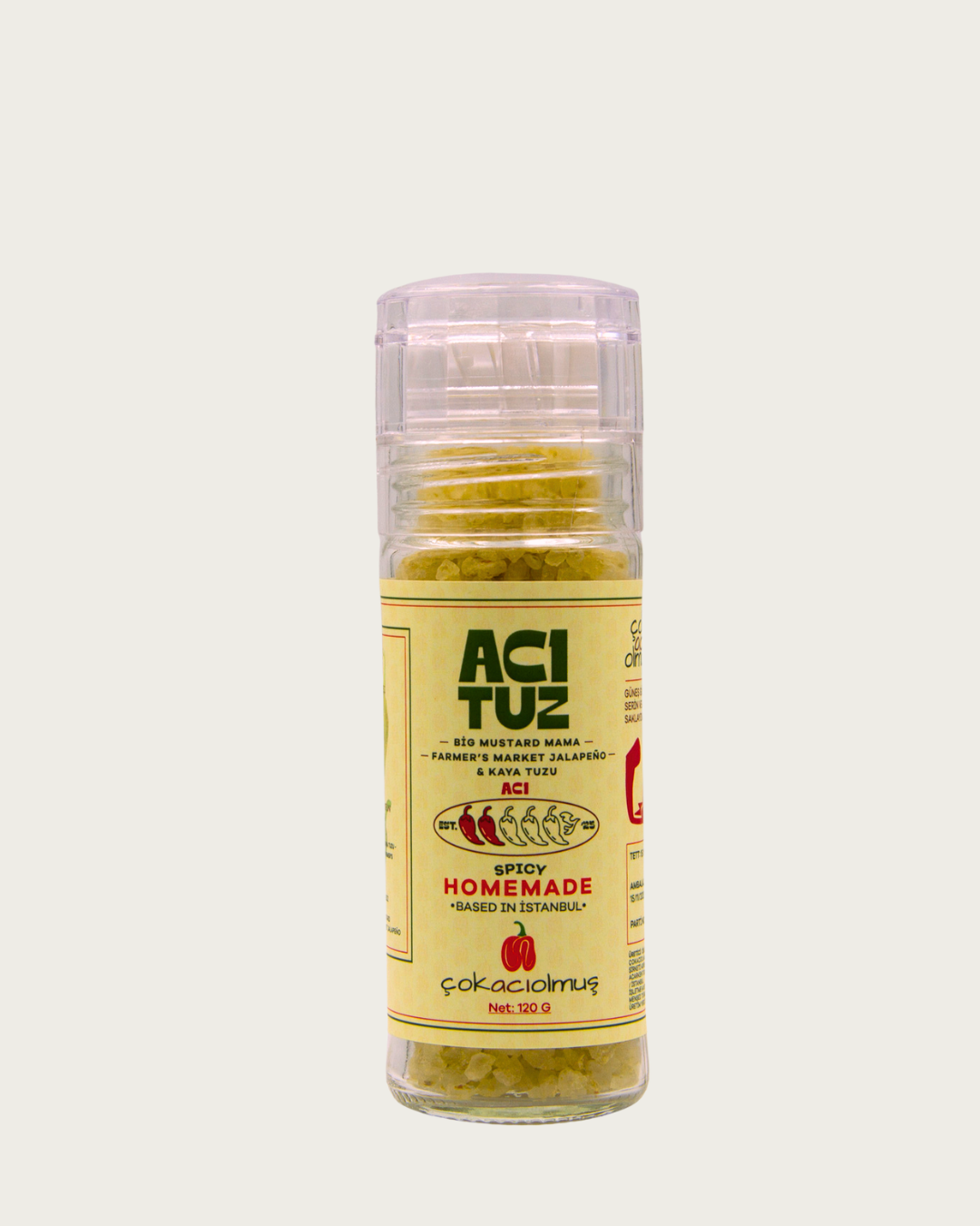 Acı Tuz – Big Mustard Mama + Farmer's Market Jalapeño Peppers