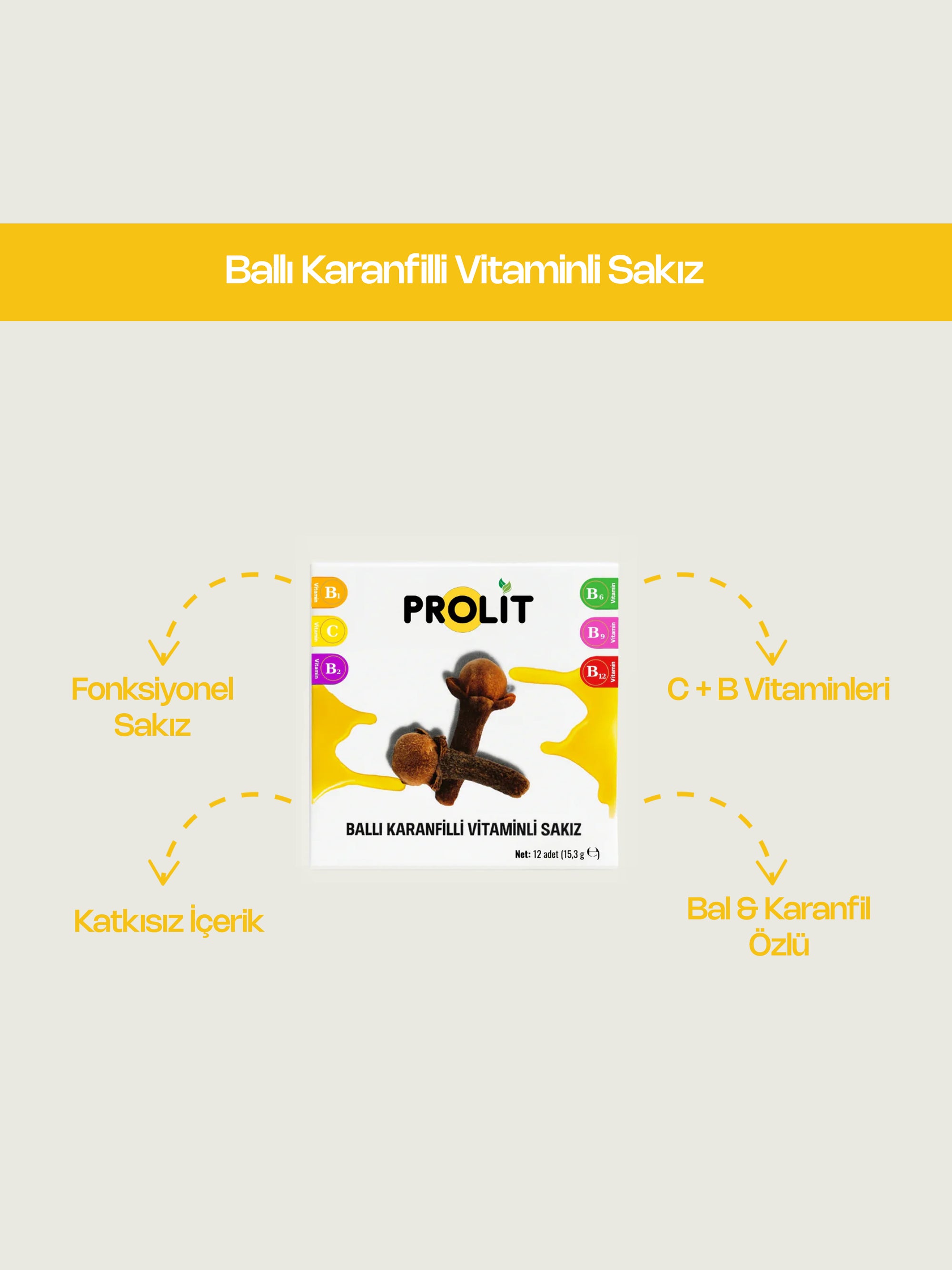 Ballı Karanfilli Vitaminli Sakız