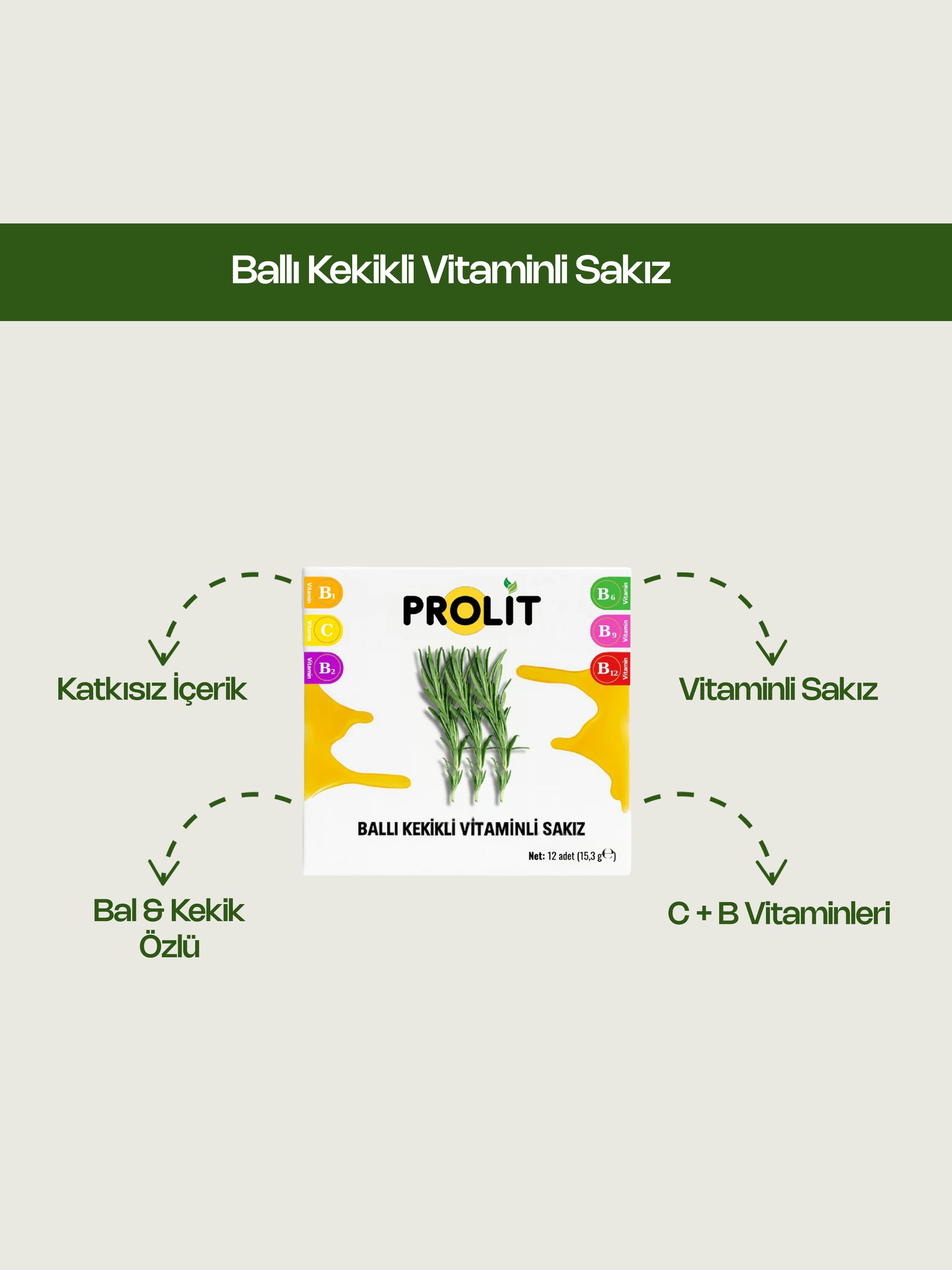 Ballı Kekikli Vitaminli Sakız