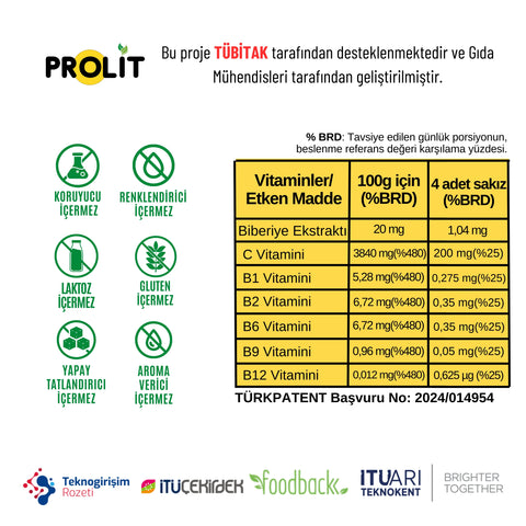 Ballı Biberiyeli Vitaminli Sakız