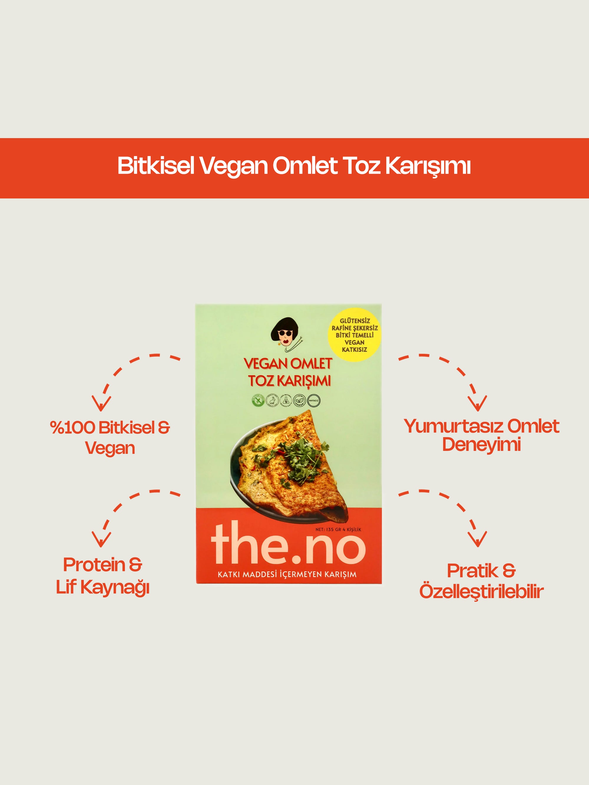 Bitkisel Vegan Omlet Toz Karışımı