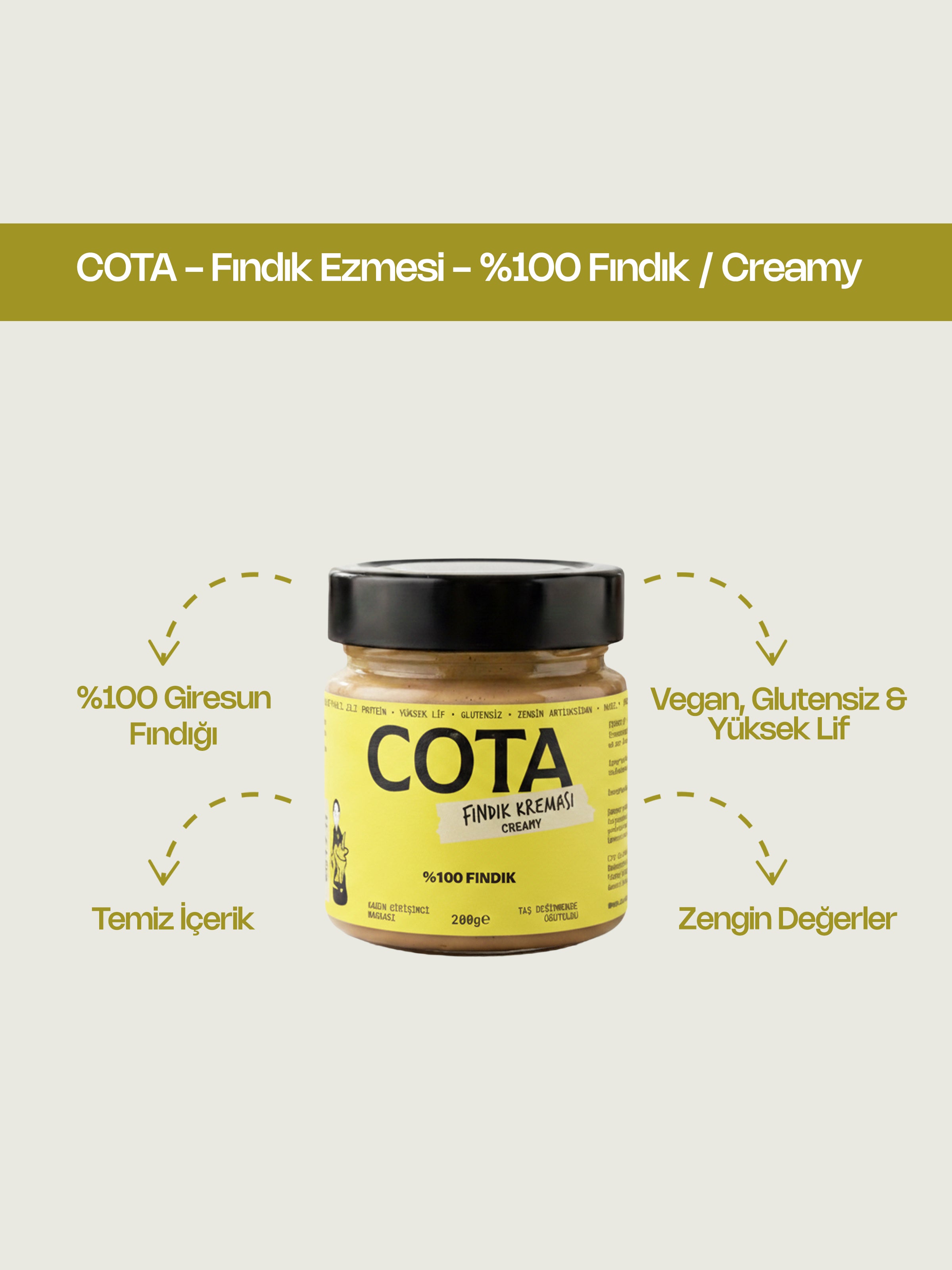 %100 Fındık Ezmesi