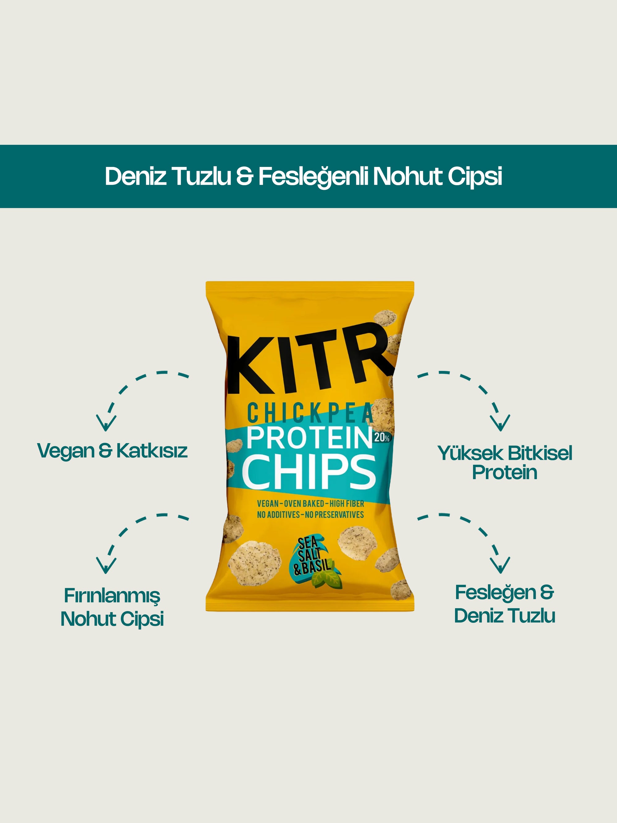 Deniz Tuzlu & Fesleğenli Nohut Cipsi