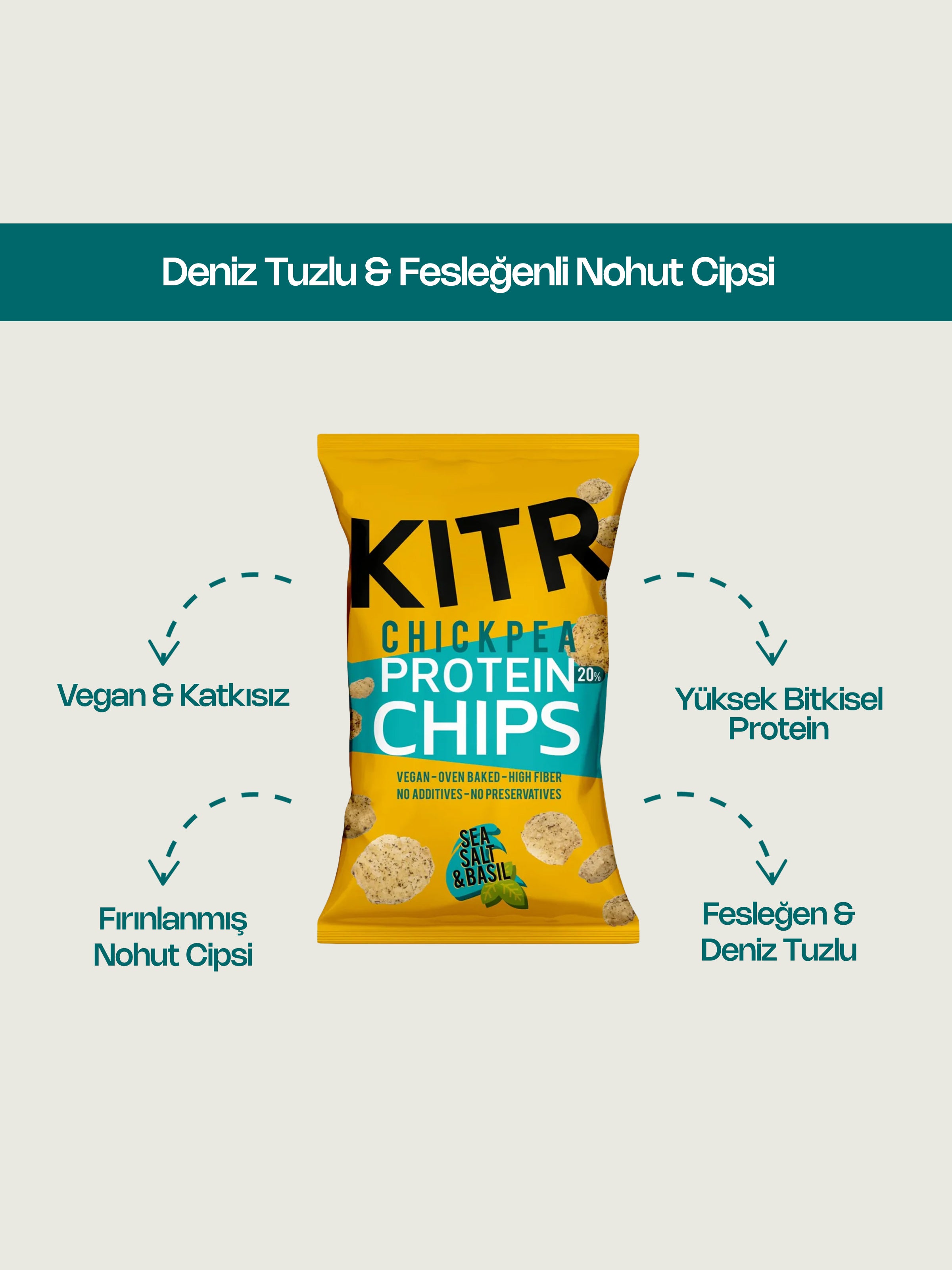 Deniz Tuzlu & Fesleğenli Nohut Cipsi