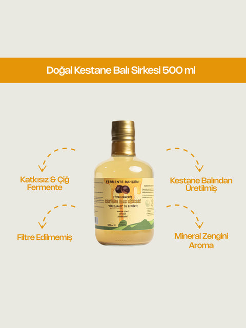 Doğal Kestane Balı Sirkesi 500 ml