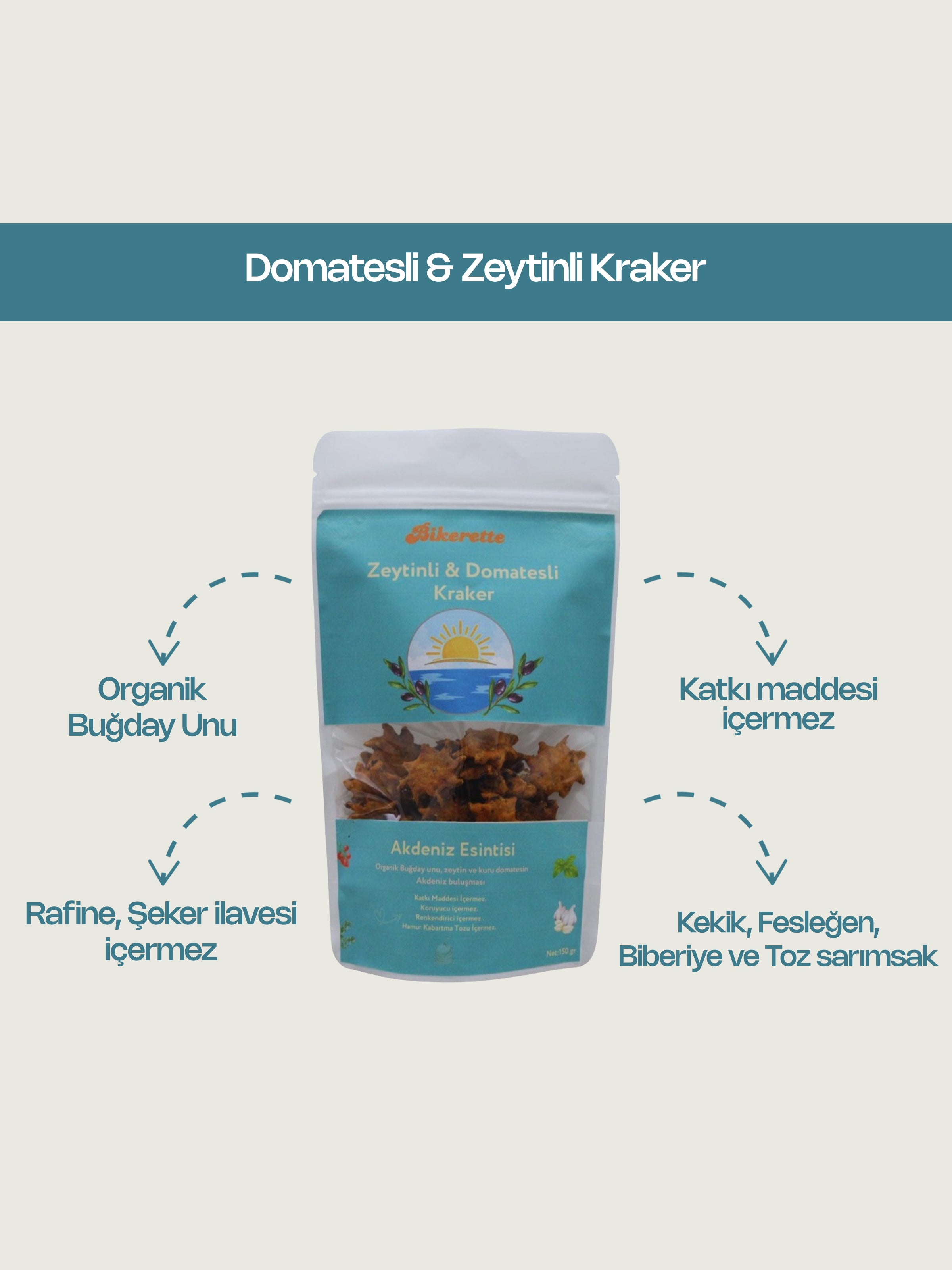 Domatesli & Zeytinli Kraker