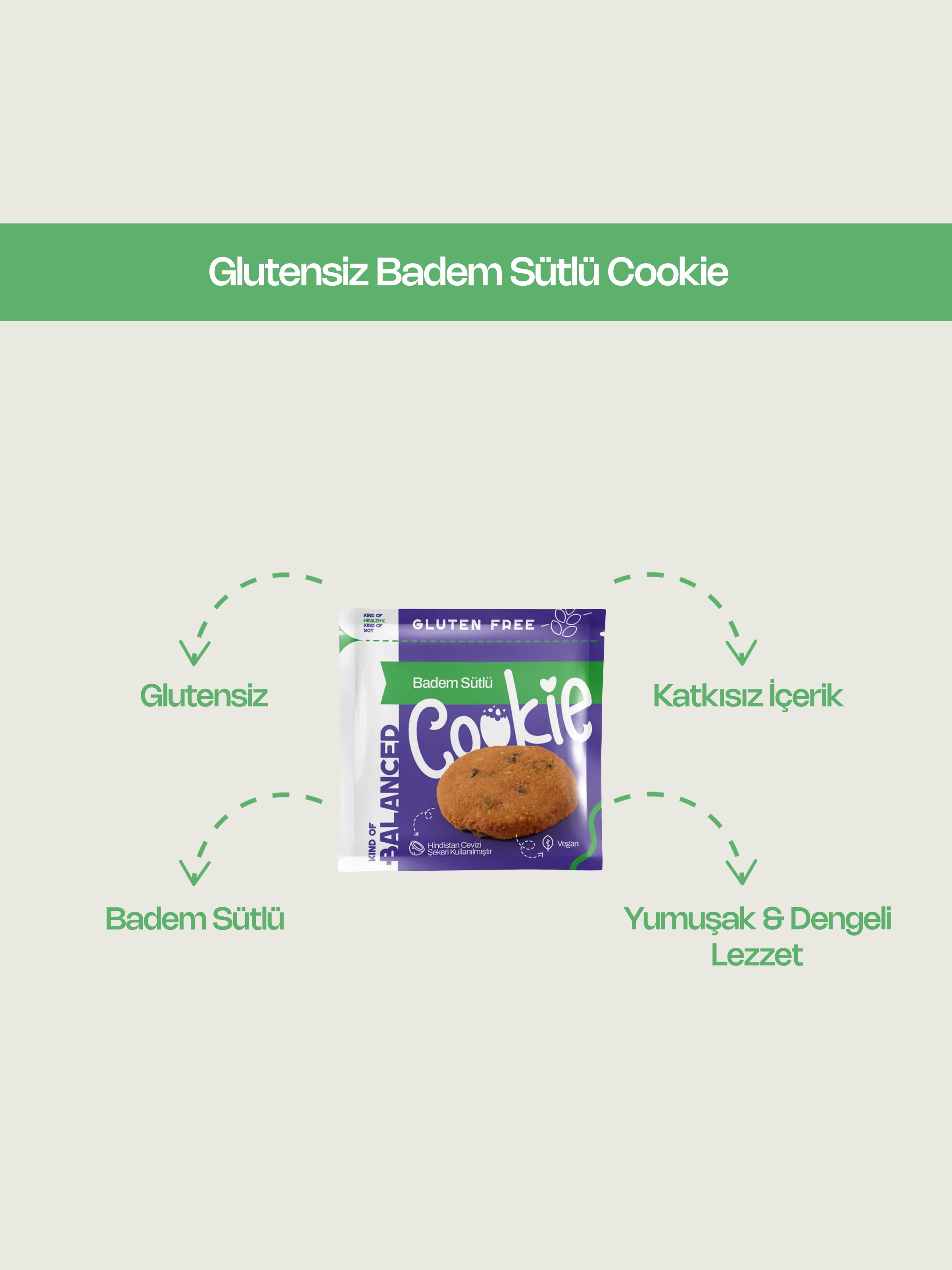 Glutensiz Badem Sütlü Cookie