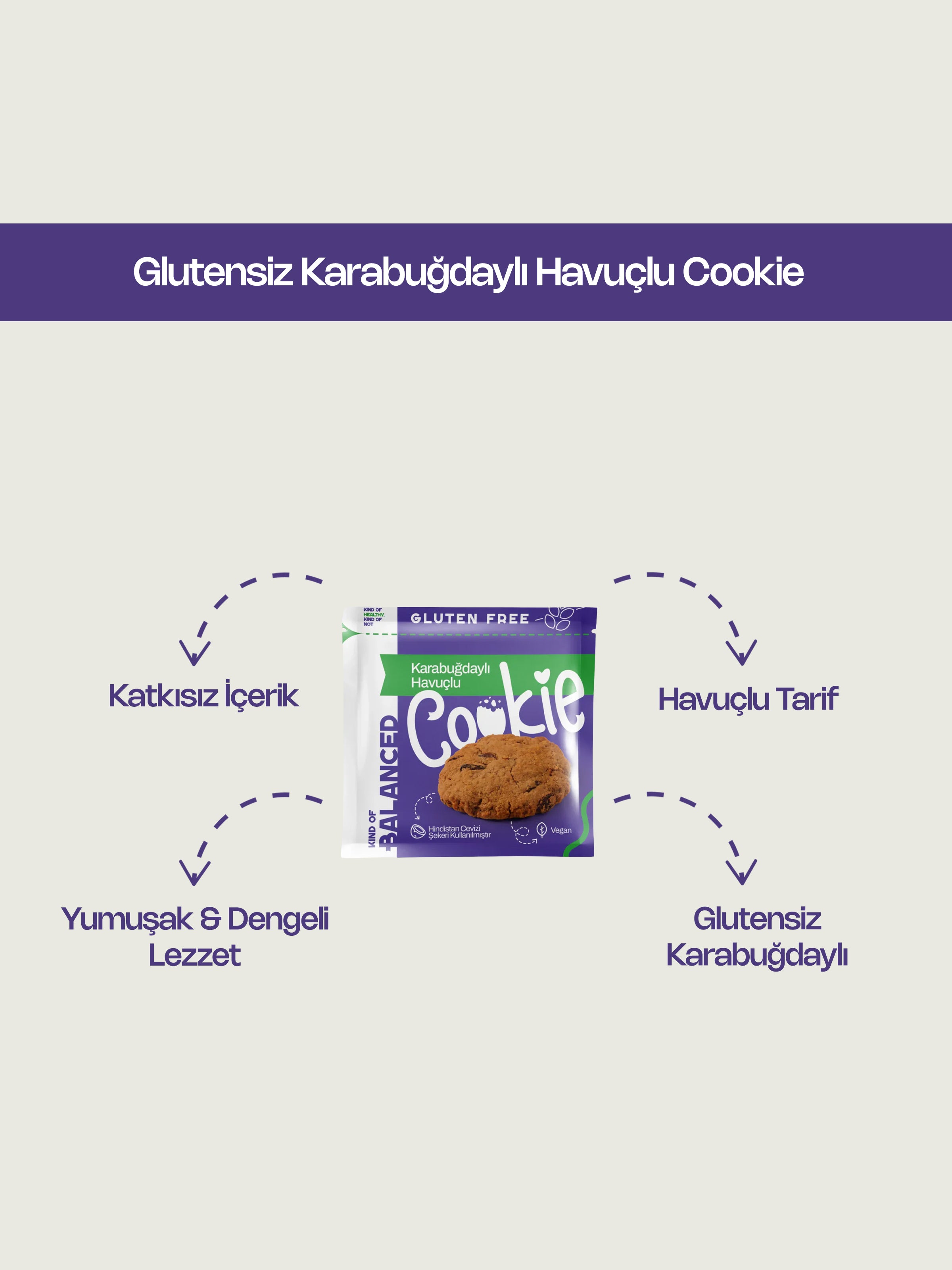 Glutensiz Karabuğdaylı Havuçlu Cookie