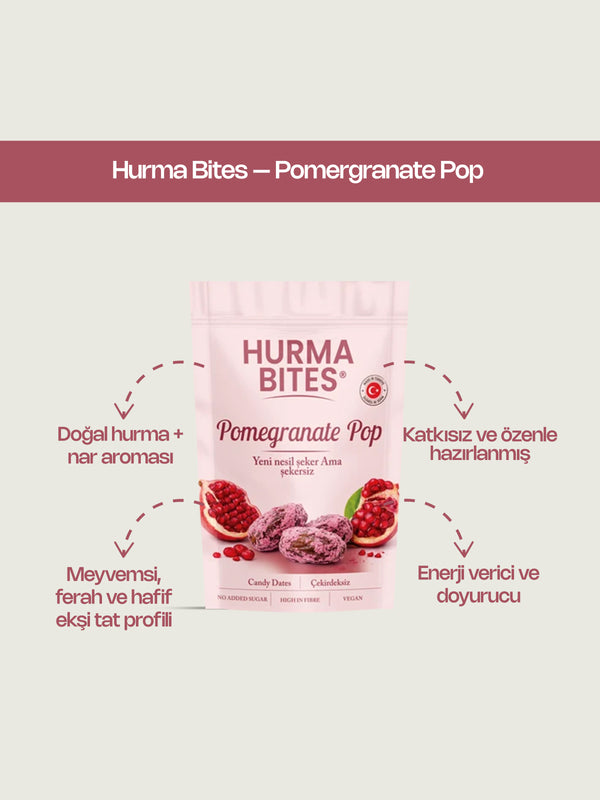 Hurma Bites – Pomegranate Pop