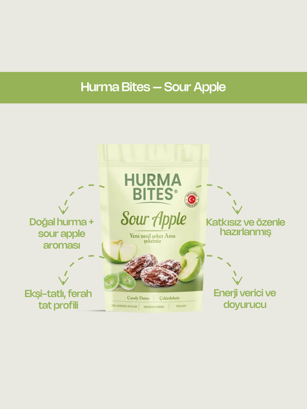 Hurma Bites – Sour Apple