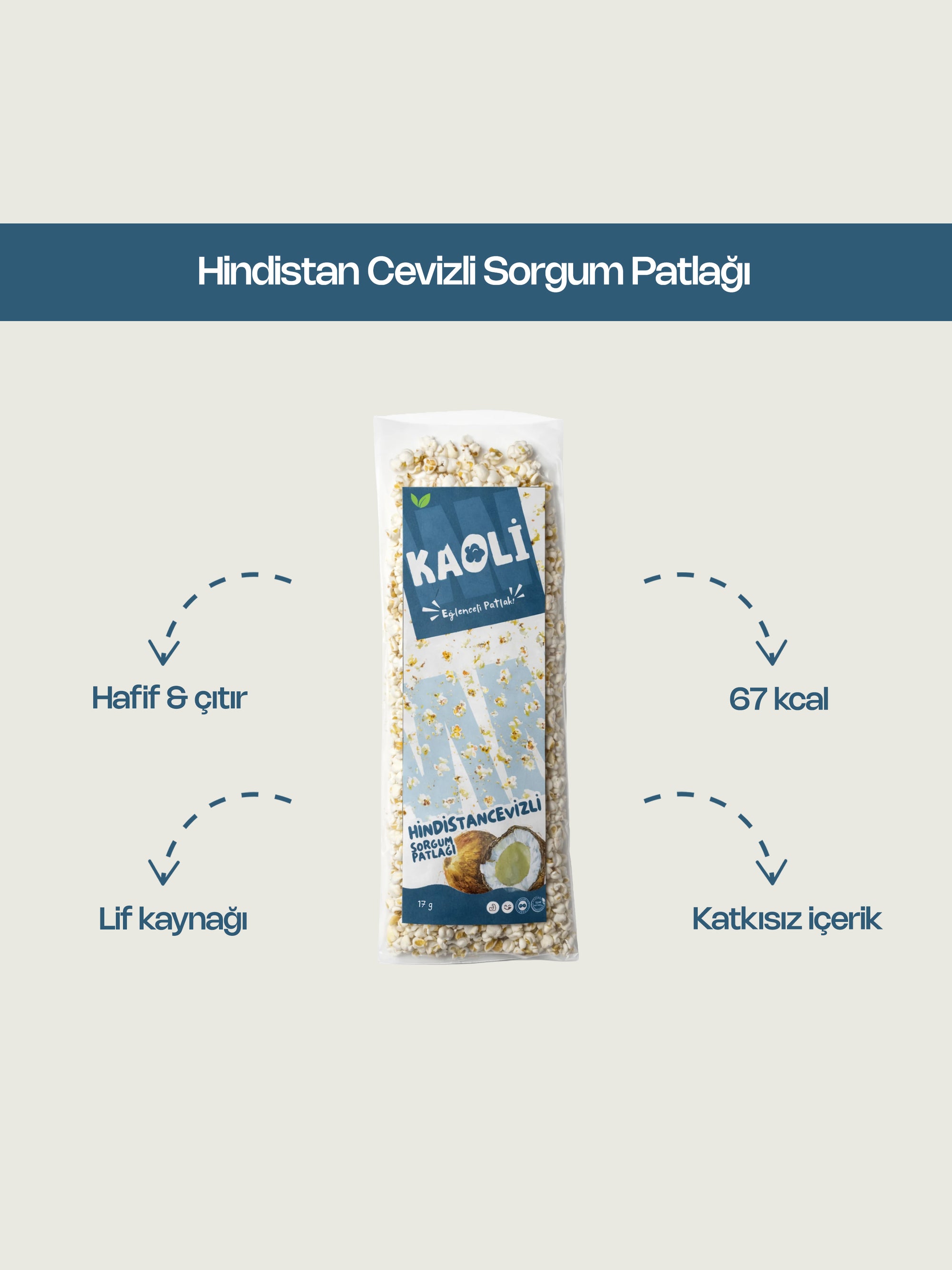 Hindistan Cevizli Sorgum Patlağı