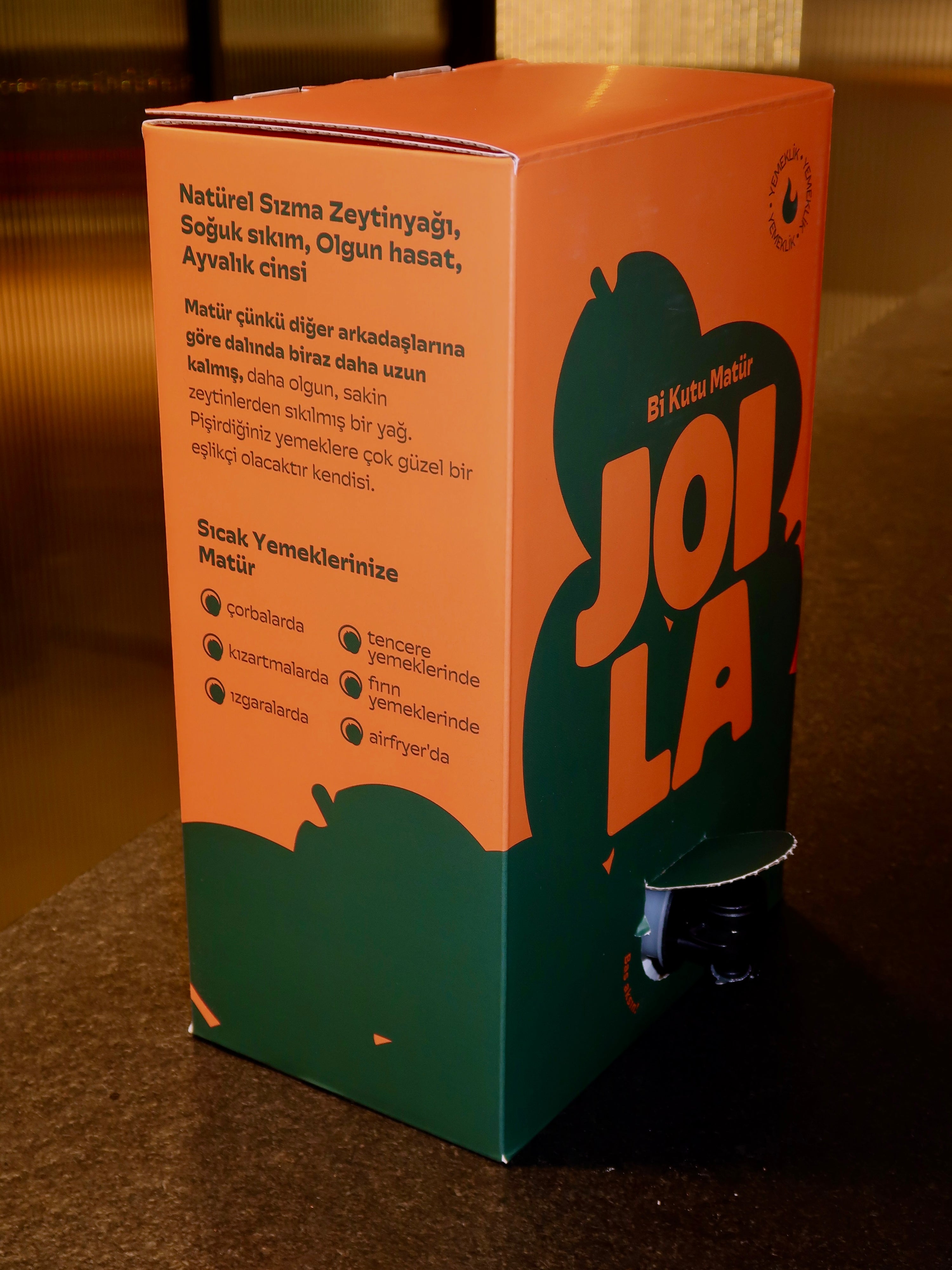 Bi Kutu Matür Olgun Hasat Yemeklik Zeytinyağı 3L