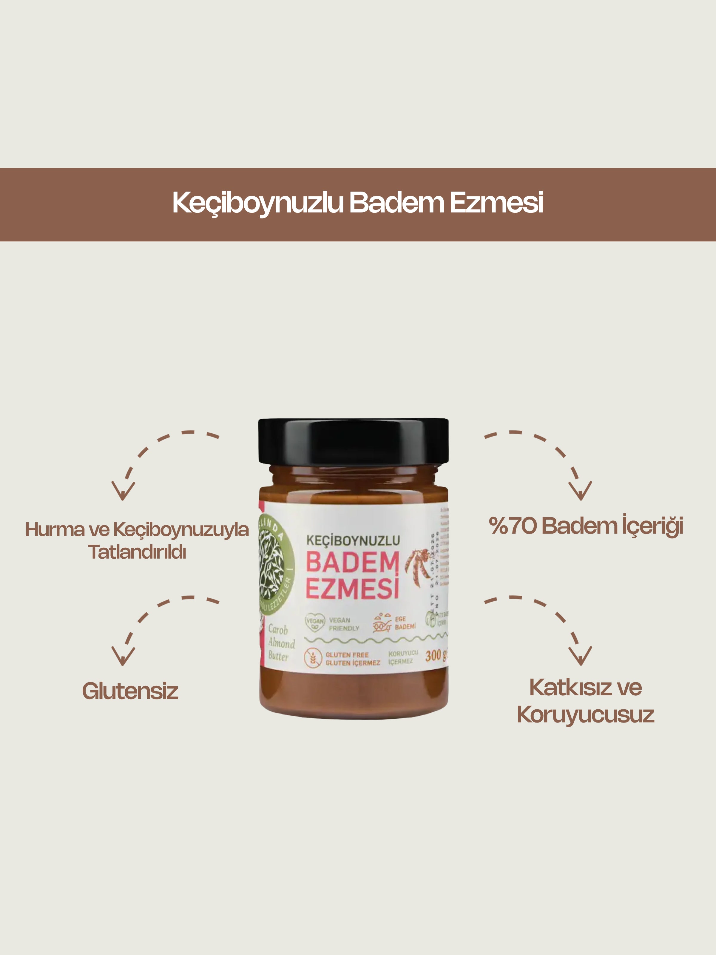 Keçiboynuzlu Badem Ezmesi