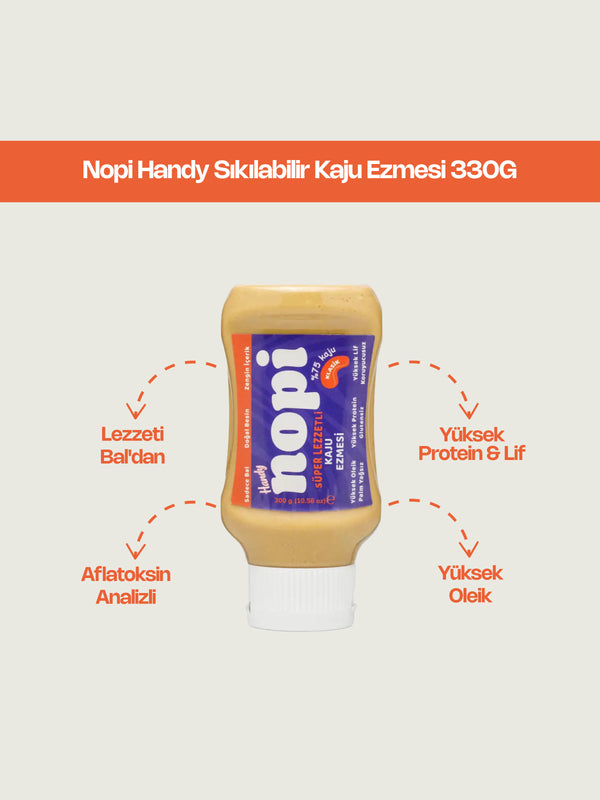 Nopi Handy Sıkılabilir Kaju Ezmesi 330G