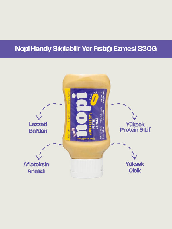 Nopi Handy Sıkılabilir Yer Fıstığı Ezmesi 330G