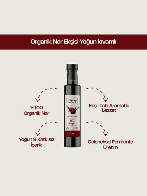 Organik Nar Ekşisi Yoğun Kıvamlı 350 Gr