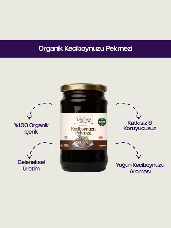 Organik Keçiboynuzu Pekmezi 380 Gr