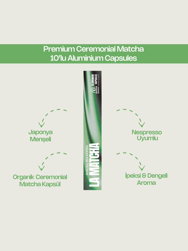 Premium Ceremonial Matcha – 10’lu Aluminium Kapsül