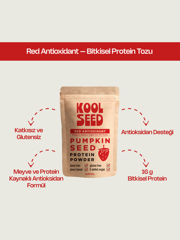 Red Antioxidant – Bitkisel Protein Tozu 390 Gr.