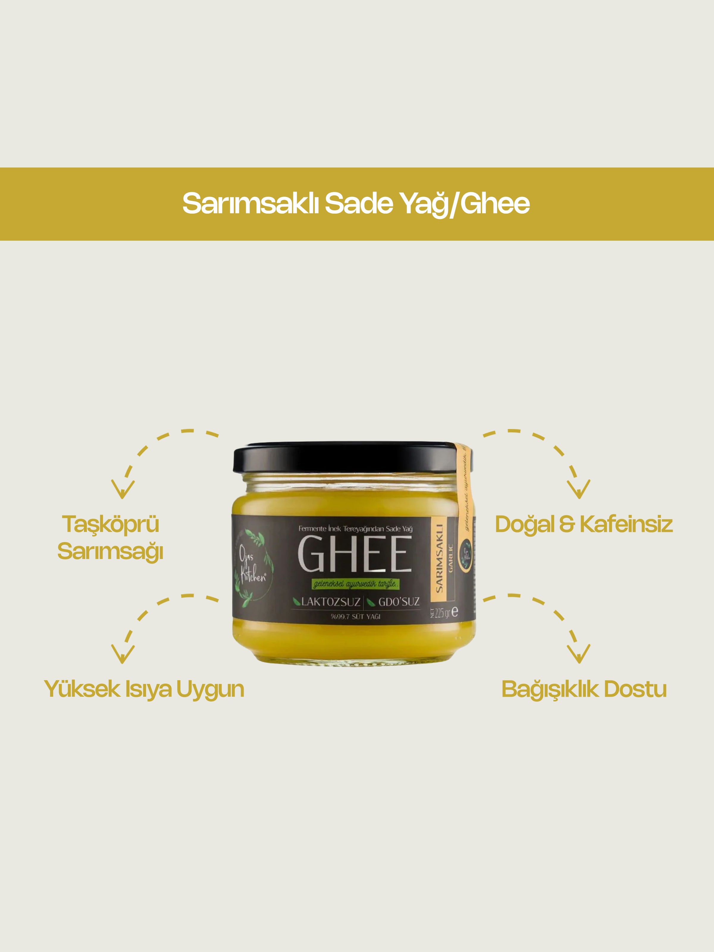 Sarımsaklı Sade Yağ/Ghee