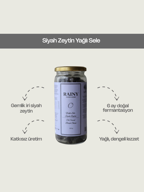 Siyah Zeytin Yağlı Sele 250 Gr.