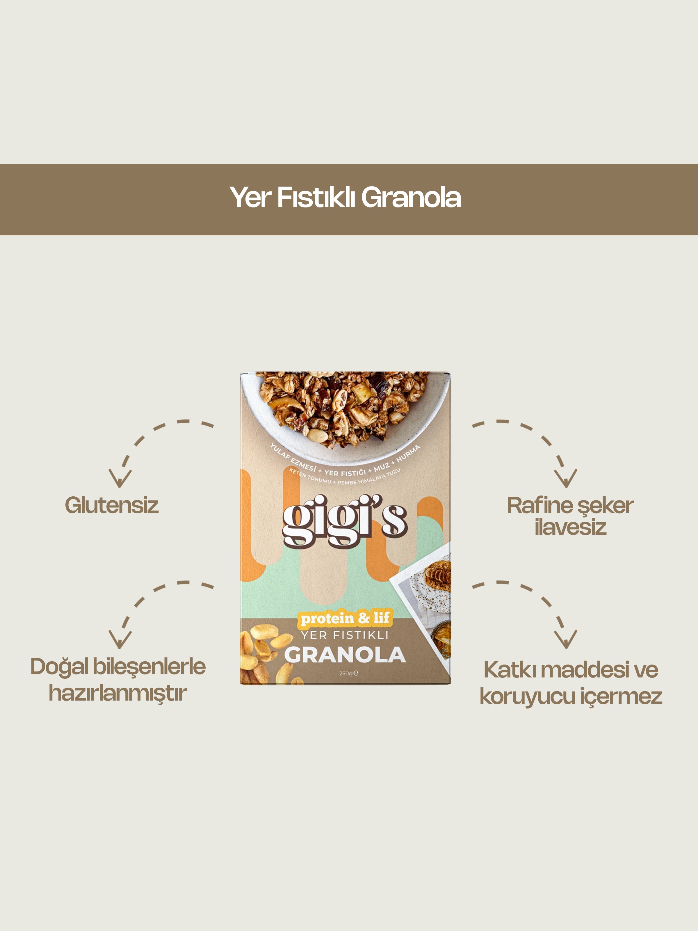 Yer Fıstıklı Granola