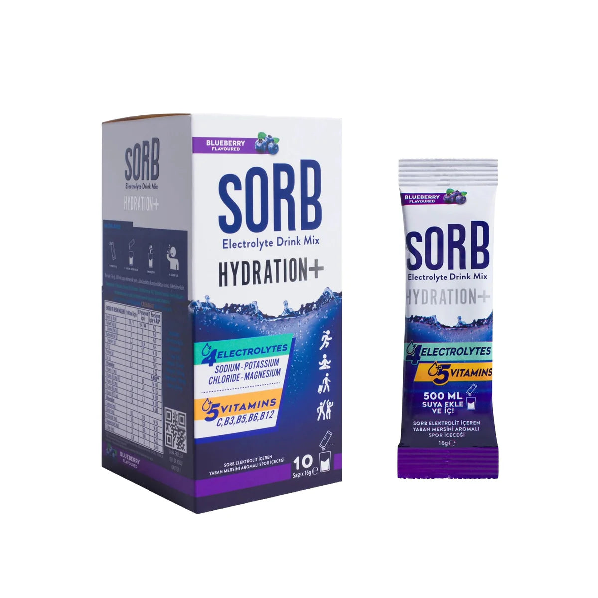 Elektrolitli Blueberry Aromalı İçecek