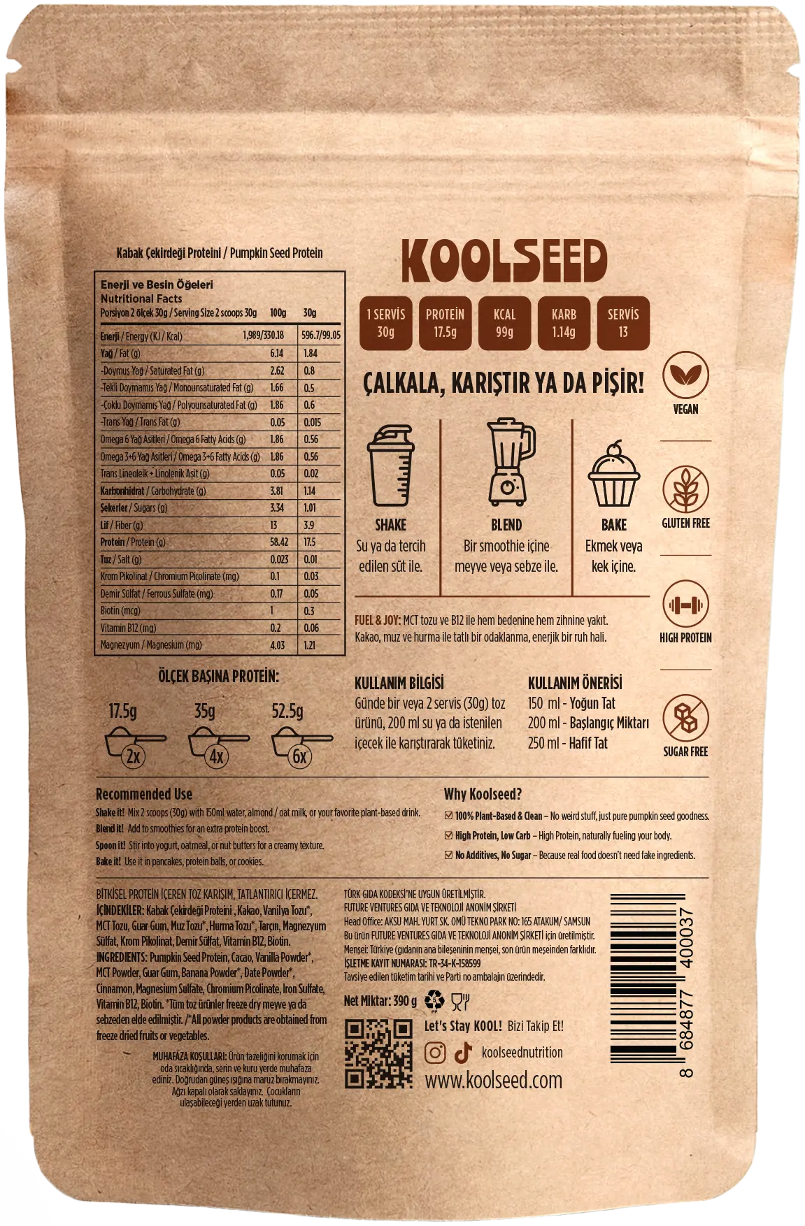 Fuel & Joy – Bitkisel Protein Tozu