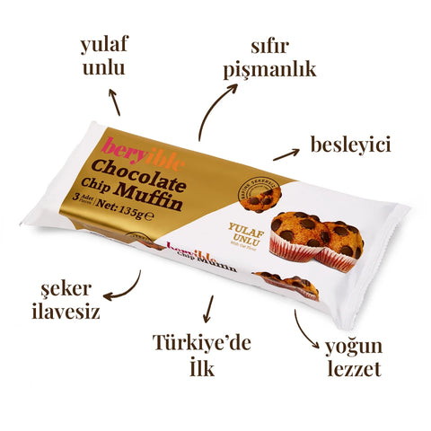 Çikolata Parçacıklı Muffin