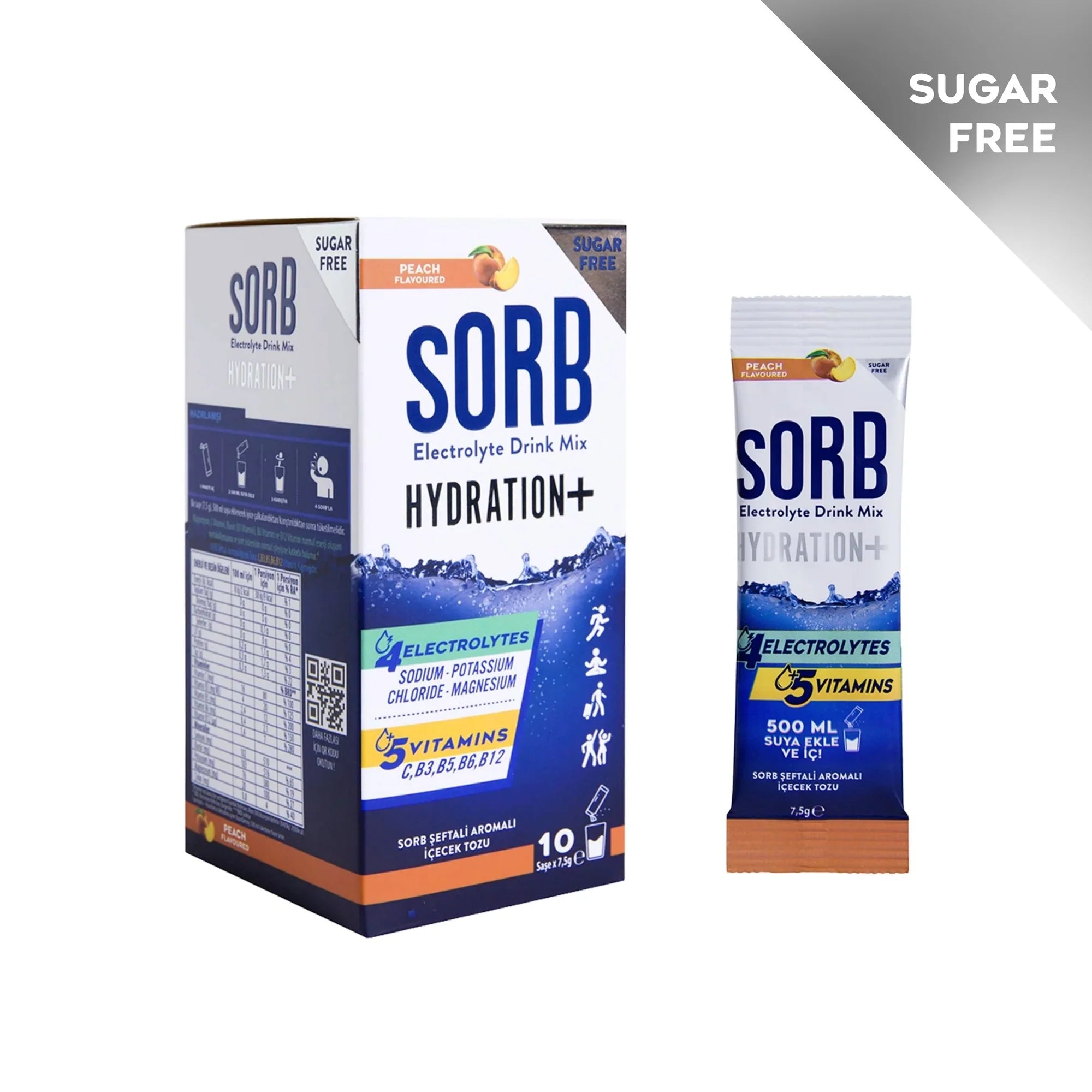 Elektrolitli Peach Sugar-Free Aromalı İçecek