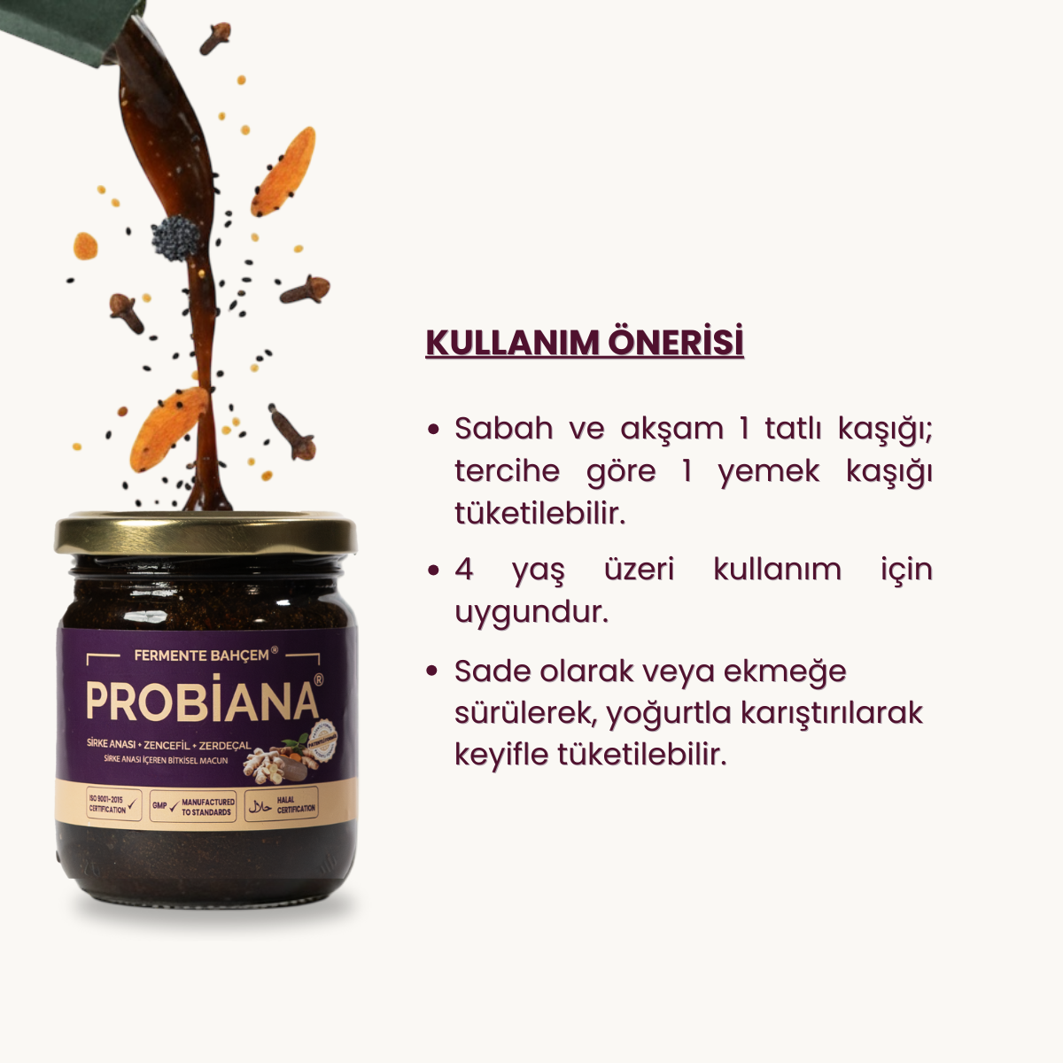 PROBİANA - Sirke Anası İçeren Bitkisel Macun